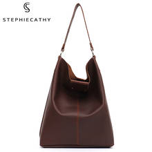 SC Large Italian Leather Tote For Women Casual Vintage Shoulder Bag Female Design Genuine Leather Hobo Crossbody Handbags Travel 2024 - buy cheap