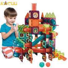 Creative Magnetic Building Blocks Toys Magnet Maze Ball Track Blocks Magnetic Funnel Slide Blocks Educational Toys For Children 2024 - buy cheap