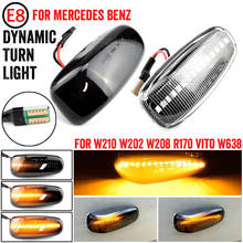 Car LED Dynamic Side Fender Marker Turn Signal Lights For Mercedes-benz E-Class W210 C-Class W202 S202 Sequential Blinker Lamps 2024 - buy cheap