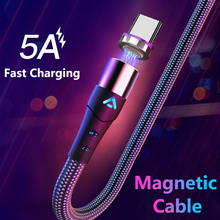 5A Magnetic USB Cable For iPhone Samsung Xiaomi Huawei Micro USB Type C Fast Charging Data Charge Cable Mobile Phone USB C Cable 2024 - buy cheap