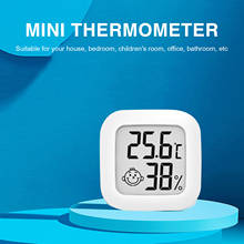 A temperatura eletrônica interna/medidor de umidade prático fácil leu o mini hygrothermograph exato de digitas com cara sorridente 2024 - compre barato