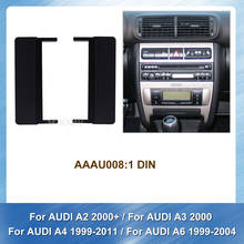 2DIN Car Stereo DVD Radio Fascia for AUDI A2 2000+ A3 2000 A4 1999-2011 A6 1999-2004 Audio Player Panel Adapter Frame Dash 2024 - buy cheap