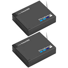 2 pcs insta360 one x bateria 3.8v 1400mah 5.32wh li-ion insta360 panorama baterias acessórios 2024 - compre barato