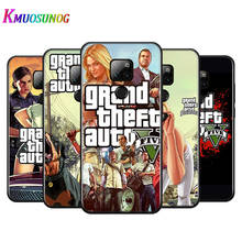 Чехол для телефона Grand Theft Auto GTA для Huawei Y9A, Y8P 2020, Y8S, Y7A, Y9, Y7P, Y5P, Y9, Y7, Y6, Y5 Prime Pro 2019, 2018, 2017, черный 2024 - купить недорого