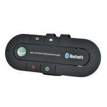 Sem fio Bluetooth Car Kit Mãos Livres Speaker Telefone Viseira Clip para iPhone Android 2024 - compre barato