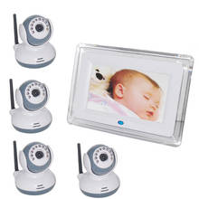2.4GHz Digital Wireless Baby Monitor 7 inch LCD Display Video 2-way Talk Camera Security Camera System 4 Channels cctv camera 2024 - buy cheap