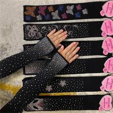 10 design Black punk  sweater Sexy Disco dance costume party fingerless long gloves retail 2024 - buy cheap