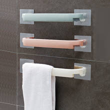 Soporte de toalla adhesiva automontado en la pared, colgador de toallas para baño, barra de toalla, estante, Rollo, gancho colgante, organizador de baño 2024 - compra barato