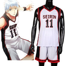 Uniforme de baloncesto para hombre y mujer, ropa deportiva para Cosplay, uniforme de baloncesto, SEIRIN, Kuroko, Kuroko, Tetsuya 2024 - compra barato