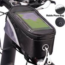 Bolsa de suporte de celular para bicicleta, bolsa de guidão para celular estojo de suporte de tela com tela sensível ao toque 1 # 2024 - compre barato