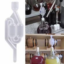 Cerradura de aire unidireccional para vino casero, herramienta de fermentación de cerveza, válvula de retención de plástico, bloqueo de aire para agua, vino casero, 1 ud. 2024 - compra barato