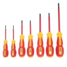 7pcs Insulated Screwdriver Set Slotted Cross Screw Driver for Electrician Precise Repair Hand Tool Screwdriver Kit 2024 - buy cheap