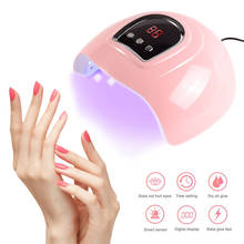 54 w 18led profissional uv prego led secador de unhas gel máquina 3 temporizadores lâmpada uv para manicure gel máquina 2024 - compre barato