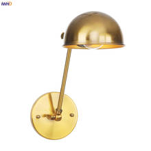 IWHD Loft Industrial Decor Retro LED Wall Light Fixtures Bedroom Cafe Stair Gold Swing Long Arm Wall Lamp Sconce Wandlamp Edison 2024 - buy cheap