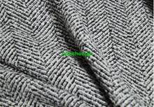 Высококачественная твидовая ткань из шерсти в елочку 2024 - купить недорого