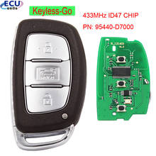 Keyless-Go 3 button 433MHz ID47 CHIP Remote Key  for Hyundai Tucson 2019 ​PN: 95440-D7000 With HY22 blade 2024 - buy cheap