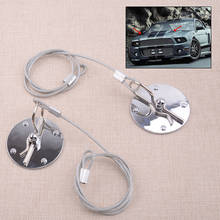 1 Pair 64mm Universal Car Racing Sport Bonnet Hood Pin Lock Latch Appearance Kit Silver CNC Accessories 2024 - buy cheap