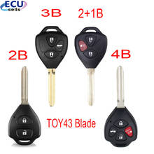 Carcasa de llave remota de coche, 2 / 3 / 2 + 1/4 botones, Fob, para Toyota Camry Corolla Avalon Venza 2007 2008 2009 2010 2011 2012 2024 - compra barato