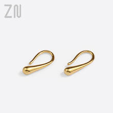 ZN Korean Style New Water Drop Shape Stud Earrings for Women Girl Creative Design Ear Accessories Fashion Simple Jewelry Gifts 2024 - buy cheap