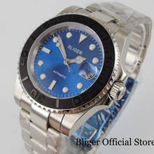 BLUE BLIGER NH35A Auto Men Wristwatch Brand SUB PT5000 Watch Sapphire Glass Glide Lock Buckle 2024 - buy cheap