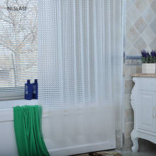 Thicken 1pc Simple Semi-transparent Lattice EVA Bath Curtain Waterproof Shower Curtains Bath Screen Curtain Bathroom Accessories 2024 - buy cheap