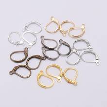 20pcs/lot 15*10mm  Gold French Lever Earring Hooks Wire Settings Base Hoops Earrings For DIY Jewelry Making Supplies Wholesale 2024 - buy cheap