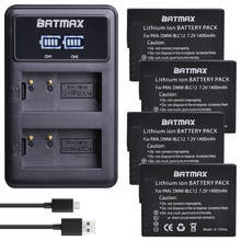 Batmax 4Pc DMW-BLC12 DMW-BLC12E BLC12PP battery+LED USB Dual Charger for Panasonic Lumix FZ1000,FZ200,FZ300,G5,G6,G7,GH2,DMC-GX8 2024 - buy cheap