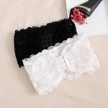 Women Sexy Lace Strapless Padded Push Up Bra Short Tube Top Tank Underwear Padded design give your chest a good support gifts 2024 - buy cheap