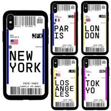 2020 Brand City New York London Paris Soft silicon case For iphone 11 Pro Max 7 8 Plus 6 6s X Xs Max XR 5s SE Funda Coque 2024 - buy cheap