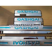 4 шт./лот автомобильные аксессуары, накладка из нержавеющей стали на порог для Nissan qashqai J11 2016-2019 2024 - купить недорого