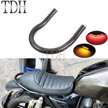 Cafe Racer Motorcycle Rear Seat Frame Hoop Loop W/LED Brake Turn Signal Tail Light For Yamaha Honda CB CL CG GB GL Suzuki GS GSX 2024 - buy cheap