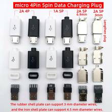 10 шт./лот Micro USB 4Pin 5in штекер черный/белый Сварка данных OTG интерфейс линии DIY кабель для передачи данных Аксессуары 2024 - купить недорого