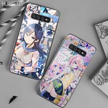 Cute japanese anime girl Phone Case Cover Tempered Glass For Samsung S20 Plus S7 S8 S9 S10 Plus Note 8 9 10 Plus 2024 - buy cheap