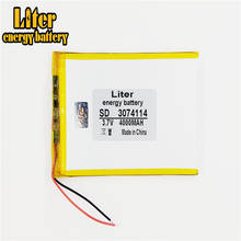 Batería de polímero de litio de 3,7 V, 4000 mah, ultrafina, alta capacidad, tableta DIY, 3074114 2024 - compra barato