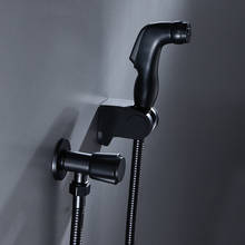 Bidet Faucet Hand Shower Bathroom Bidet Shower Faucet Black Shower Set Toilet Bidet Stainless Steel Wall Mount Bathroom Tap 2024 - buy cheap
