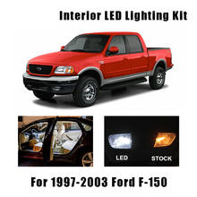 10 Bulbs White Interior LED Car Map Dome Light Kit Fit For 1997-2000 2001 2002 2003 Ford F-150 F150 Courtesy Step License Lamp 2024 - buy cheap