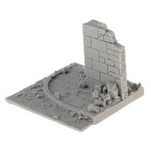Unpainted Wall Ruins Model Kit for 1:35 Scale Miniature Landscape DIY Supply 2024 - buy cheap