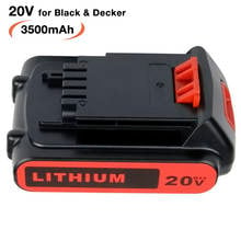 LBXR20 Battery for Black & Decker 18V 20V 3.5 Ah Li-Ion Replacement LB20 BL2018 LBX20 BL2018-XJ GKC1825L GTC1850L20 STC1850 2024 - buy cheap