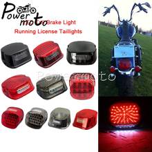 LED Integrated Lay Down Tail Light Tail Brake Stop License Plate Light for Harley Sportster Softail Electra Glide Dyna Low Rider 2024 - buy cheap