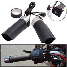 2pcs/set 12V Motorcycle Handlebar Winter Warm Heating Scooter Grip Kit Pad Hand Grips Motocycle Accessries 2024 - buy cheap