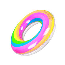 New Rainbow Inflatable Swimming Ring Swim Float Summer Beach Water Fun Pool Toys For Adults Children Kids S, M, L, XL 2024 - buy cheap