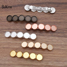 BoYuTe (10 Pieces/Lot) Fit 12MM Cabochon 60*14MM Metal Hair Clip Blank Tray Base Vintage Diy Hand Made Jewelry Accessories 2024 - buy cheap