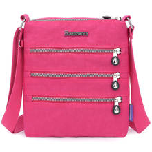 Sacos de ombro de mulheres pequenas bolsas de ombro crossbody sacos de mensageiro feminino à prova dwaterproof água náilon 2024 - compre barato