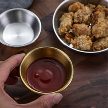 Stainless Steel Seasoning Sauce Dish Side Plates Small Dish Dip Bowl Small Dish Dip Bowl Plate Vinegar Soy Dishes Kitchen Sauce 2024 - buy cheap