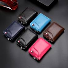 TRASSORY Fashion Rfid Blocking Slim Money Wallet Genuine Leather Small 12 Credit Card Purse Pocket Holder Case 2024 - buy cheap