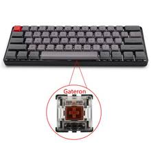 Teclado mecánico con cable retroiluminado LED RGB, compacto, portátil, resistente al agua, Mini PBT Q6PA 2024 - compra barato