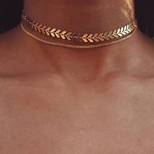 Gargantilla de flecha múltiple para mujer, collares con colgante de cadena de oro de doble capa, joyería creativa, regalos de fiesta 2024 - compra barato