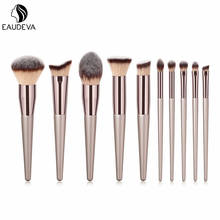 10PCS Makeup Brushes Cosmetic Set Wooden Handle Eyebrow Eyeshadow Foundation Brush Big Powder Blusher lip Brush 2024 - buy cheap