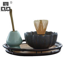 TANGPIN традиционный Набор для маття из натурального бамбука веничек для чая «маття» церемоническая чаша для маття венчики Японские чайные наборы Посуда для напитков 2024 - купить недорого