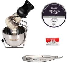 Shaving Cream Shaving Brush And Foam Bowl Series 6 Piece Men's Shaving & Grooming Sets Men's Facial Care And Shaving Kit 2024 - buy cheap